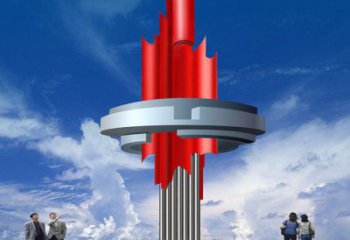 科技之星雕塑，不銹鋼景觀地標(biāo)雕塑