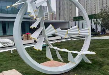 宣傳主題雕塑廠家制作，藝術(shù)形象標(biāo)識(shí)，地標(biāo)美陳雕塑