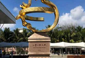 宣傳主題雕塑加工廠家，藝術(shù)形象標(biāo)識，地標(biāo)美陳雕塑
