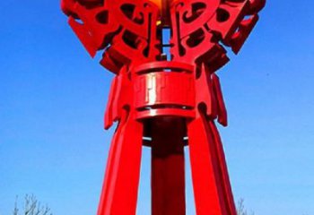 精神堡壘火球雕塑，城市建筑雕塑，創(chuàng)意藝術(shù)設(shè)計(jì)