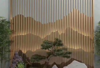 美陳裝飾景墻雕塑，背景墻美陳雕塑