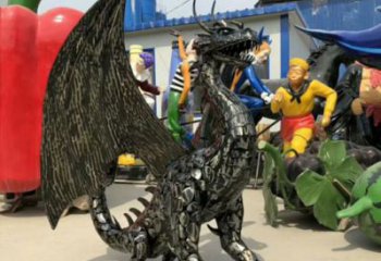 恐龍雕塑擺件制造，酒店擺件，景觀鐵藝恐龍雕塑選定