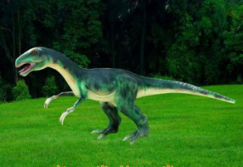 鐮刀龍雕塑訂做，街景小品，戶外發(fā)聲恐龍雕塑制作