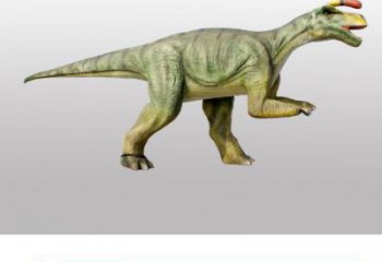 似櫛龍雕塑點(diǎn)擊，地標(biāo)擺件，發(fā)聲恐龍雕塑承接