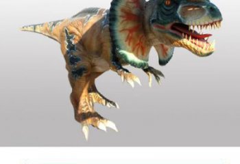 雙冠龍雕塑通用，街頭雕塑，發(fā)聲恐龍雕塑標(biāo)準(zhǔn)