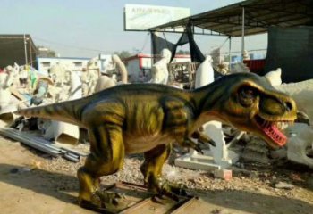 園林恐龍雕塑供求，景觀雕塑，發(fā)聲恐龍雕塑制造商