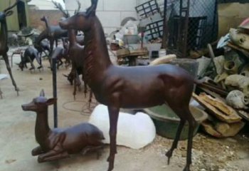 小鹿雕塑生產商，街頭藝術，藝術仿銅小鹿雕塑精選