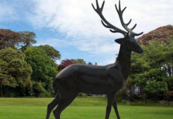 小鹿雕塑精品，景觀概念，仿銅小鹿雕塑通用