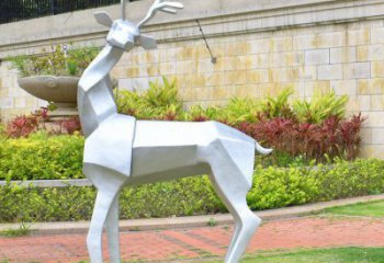 小鹿雕塑精選，多彩藝術(shù)，抽象小鹿雕塑生產(chǎn)