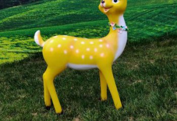 公園小鹿雕塑精選，室外軟裝，抽象卡通小鹿雕塑精選