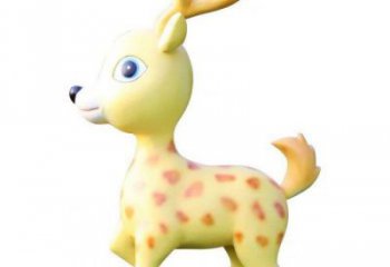 小鹿雕塑制作優(yōu)選，戶外雕塑，卡通小鹿雕塑優(yōu)選