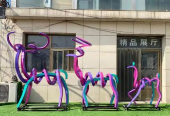 風景區(qū)小鹿雕塑