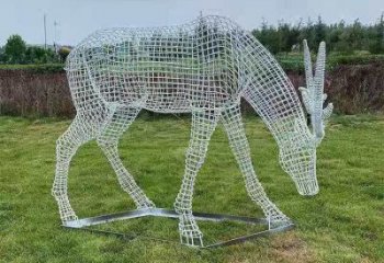 現(xiàn)代梅花鹿雕塑承接，歐式風(fēng)格，廣場燈光梅花鹿雕塑精選