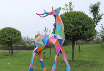 小鹿雕塑標(biāo)準(zhǔn)，多彩藝術(shù)，景觀烤漆小鹿雕塑供應(yīng)