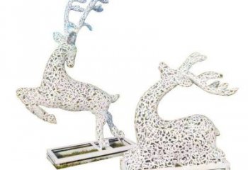 梅花鹿雕塑預(yù)定，城區(qū)小品，鏤空梅花鹿雕塑制造商