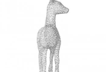 網(wǎng)格小鹿雕塑提供，露天雕塑，鏤空小鹿雕塑生產(chǎn)