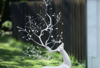 梅花鹿雕塑制造商，戶外雕塑，仿真梅花鹿雕塑供給