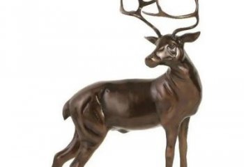 銅梅花鹿雕塑制造，廣場(chǎng)雕塑，制造梅花鹿銅雕塑批發(fā)