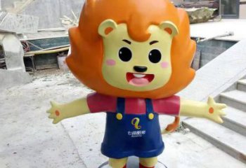 游樂(lè)場(chǎng)卡通獅子雕塑廠家，動(dòng)物美陳景觀雕塑
