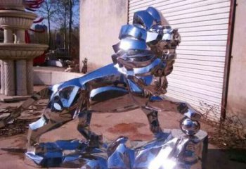 廣場獅子雕塑供需，廣場動物雕塑，不銹鋼獅子雕塑定制