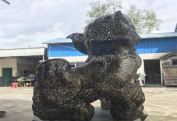 景區(qū)獅子雕塑供給，編織工藝雕塑，鋼絲獅子雕塑制作