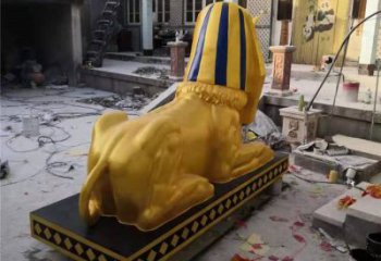 獅子雕塑觀賞型，公園小品，景觀獅子人獸雕塑常用