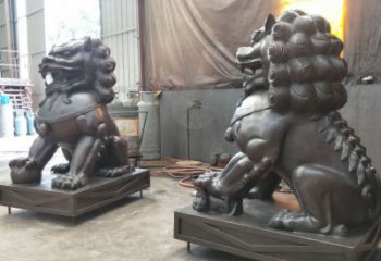 景區(qū)獅子雕塑通用，陸地?cái)[件，各類蹲獅雕塑點(diǎn)擊