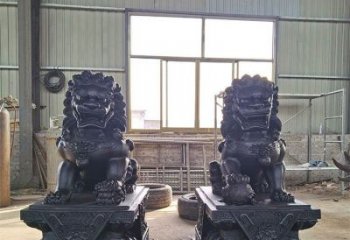 獅子雕塑擺件，動(dòng)物擺件，景觀蹲獅雕塑選定