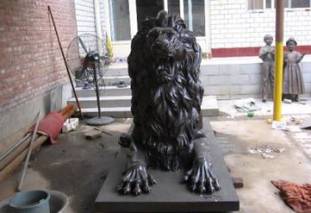 景觀獅子雕塑選定，園林裝飾，大型趴獅雕塑公司提供