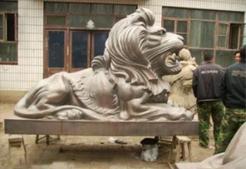 園林獅子雕塑服務(wù)商，美陳雕塑，趴獅雕塑精選