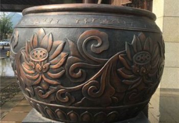 戶外青銅缸雕塑