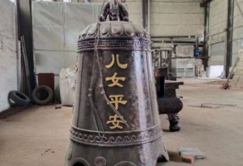 宗祠八卦紋銅鐘雕塑