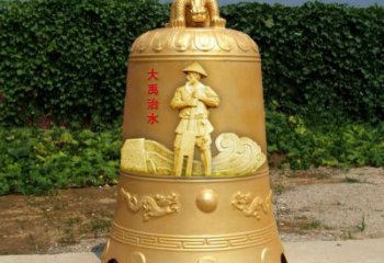 事業(yè)單位銅鐘雕塑-鑄銅景觀標(biāo)識(shí)