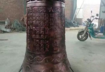 紅銅銅鐘雕塑-喇叭形銅鐘雕塑制作