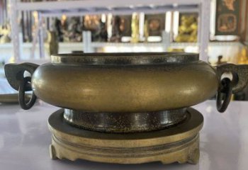 仿古鎏金爐銅雕塑