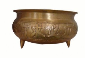 仿古宣德爐銅雕塑