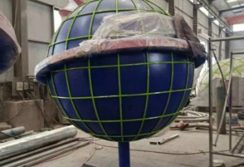 地球雕塑標(biāo)準(zhǔn)，烤漆工藝，不銹鋼地球雕塑精品