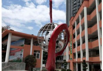 地球儀雕塑精選，多彩藝術(shù)，地球儀噴泉雕塑生產(chǎn)