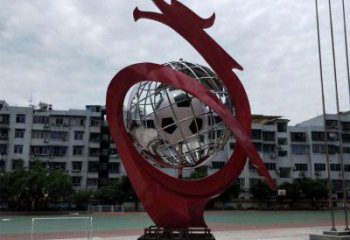 地球儀雕塑制造商，小區(qū)擺件，白鋼地球儀噴泉雕塑提供