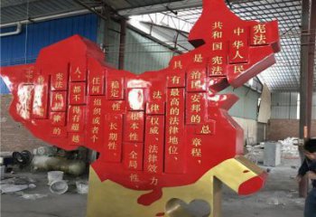 烤漆地圖雕塑，白鋼構(gòu)件，不銹鋼地圖雕塑生產(chǎn)廠家