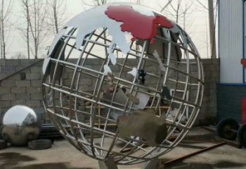 地球儀雕塑制造商，城市雕塑，鏡面地球儀雕塑觀賞型