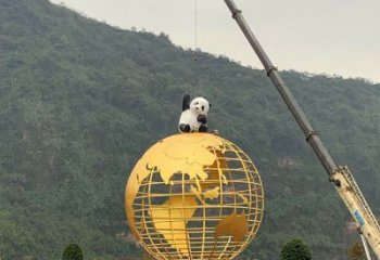 地球儀雕塑優(yōu)選，室外雕塑，景觀烤漆地球儀雕塑制作