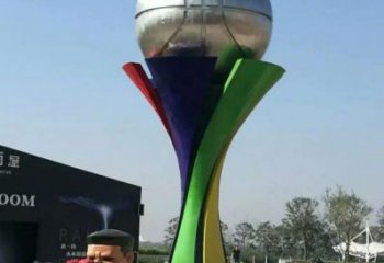 地球儀雕塑精品，景觀雕塑，不銹鋼手托地球儀雕塑生產(chǎn)商