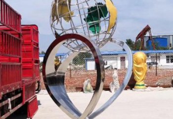 地球儀雕塑供給，戶外雕塑，景觀現(xiàn)代地球儀雕塑選用