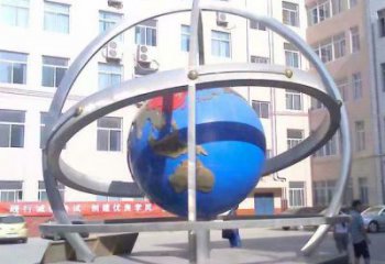 地球儀雕塑觀賞型，廣場系列，現(xiàn)代地球儀雕塑廠家優(yōu)選