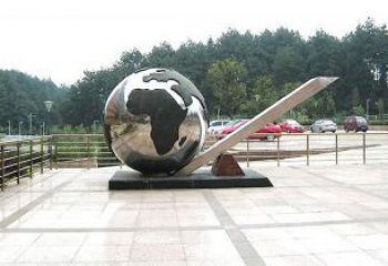 地球儀雕塑生產(chǎn)商，景區(qū)雕塑，現(xiàn)代地球儀雕塑提供