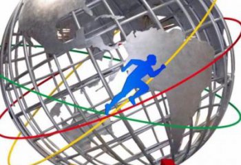 地球儀雕塑專供，美陳雕塑，社區(qū)現(xiàn)代地球儀雕塑預(yù)定