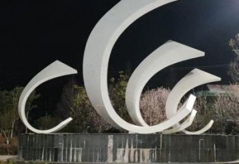 城市帆船雕塑，噴漆體育雕塑，古銅效果