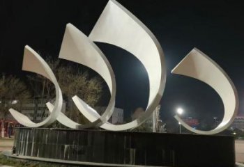 農(nóng)村帆船雕塑，烤漆景觀雕塑，抽象效果