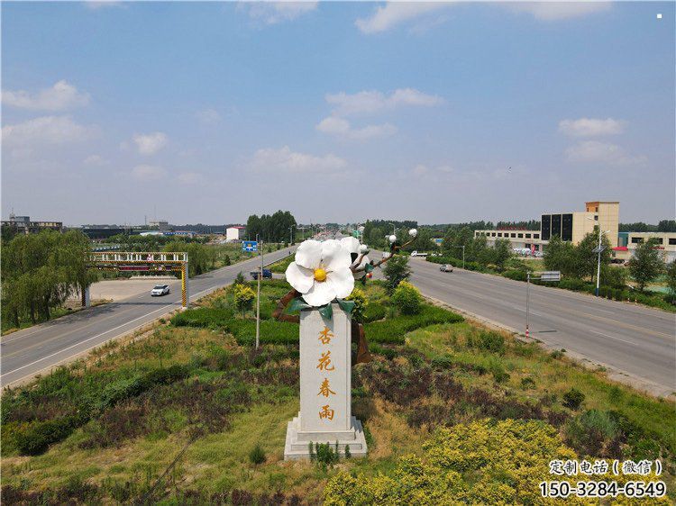 杏花雕塑常用，景觀概念，不銹鋼杏花雕塑廠家